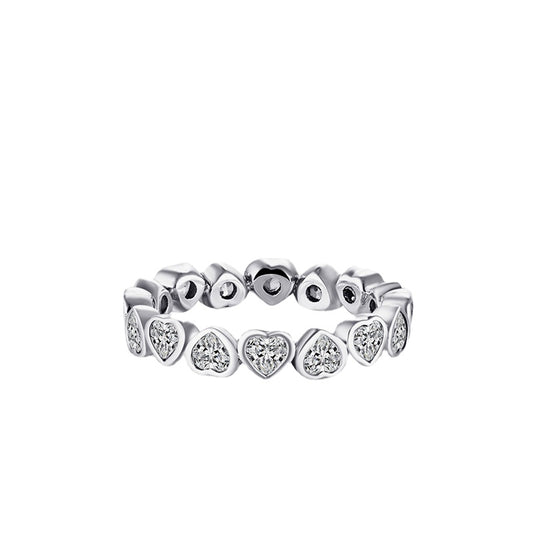 Retro Sterling Silver Zircon Ring - Everyday Genie Collection