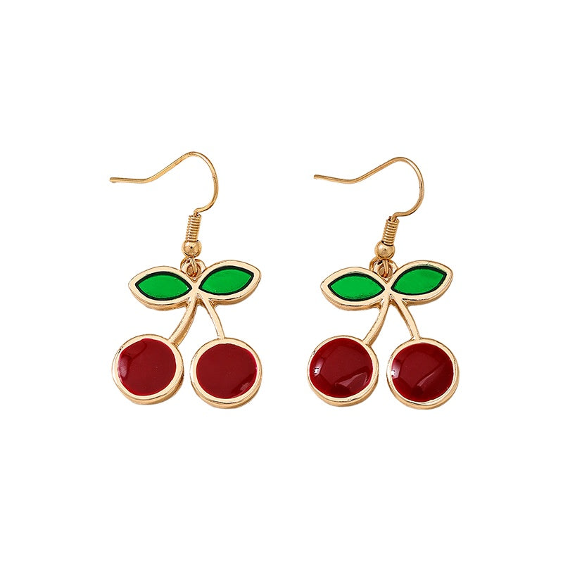 Planderful Vienna Verve Earrings – Fun And Stylish Metal Cherry Design