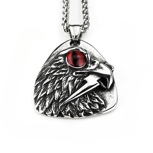 Temu Hot European And American Retro Men's Jewelry Pendant Eagle Necklace