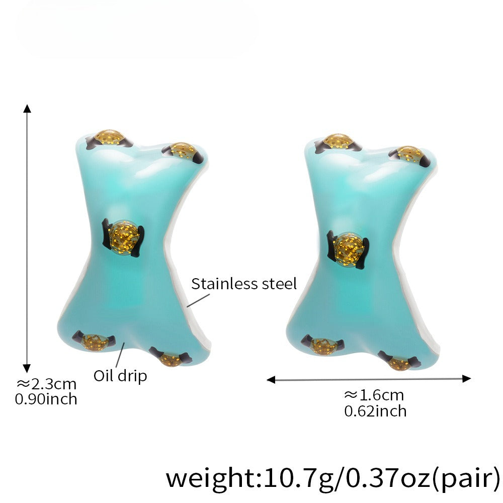 Planderful Stainless Steel Stud Earrings Fadeproof For Women