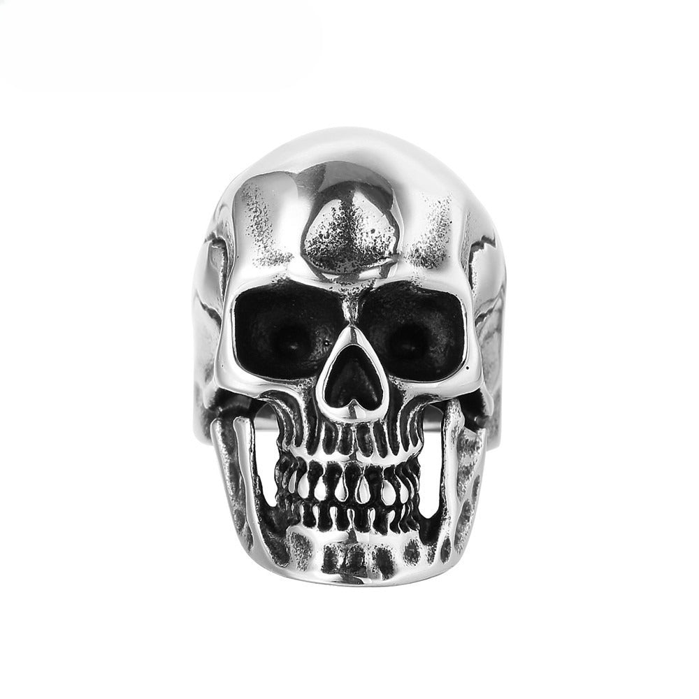 Titanium Steel Skull Ring