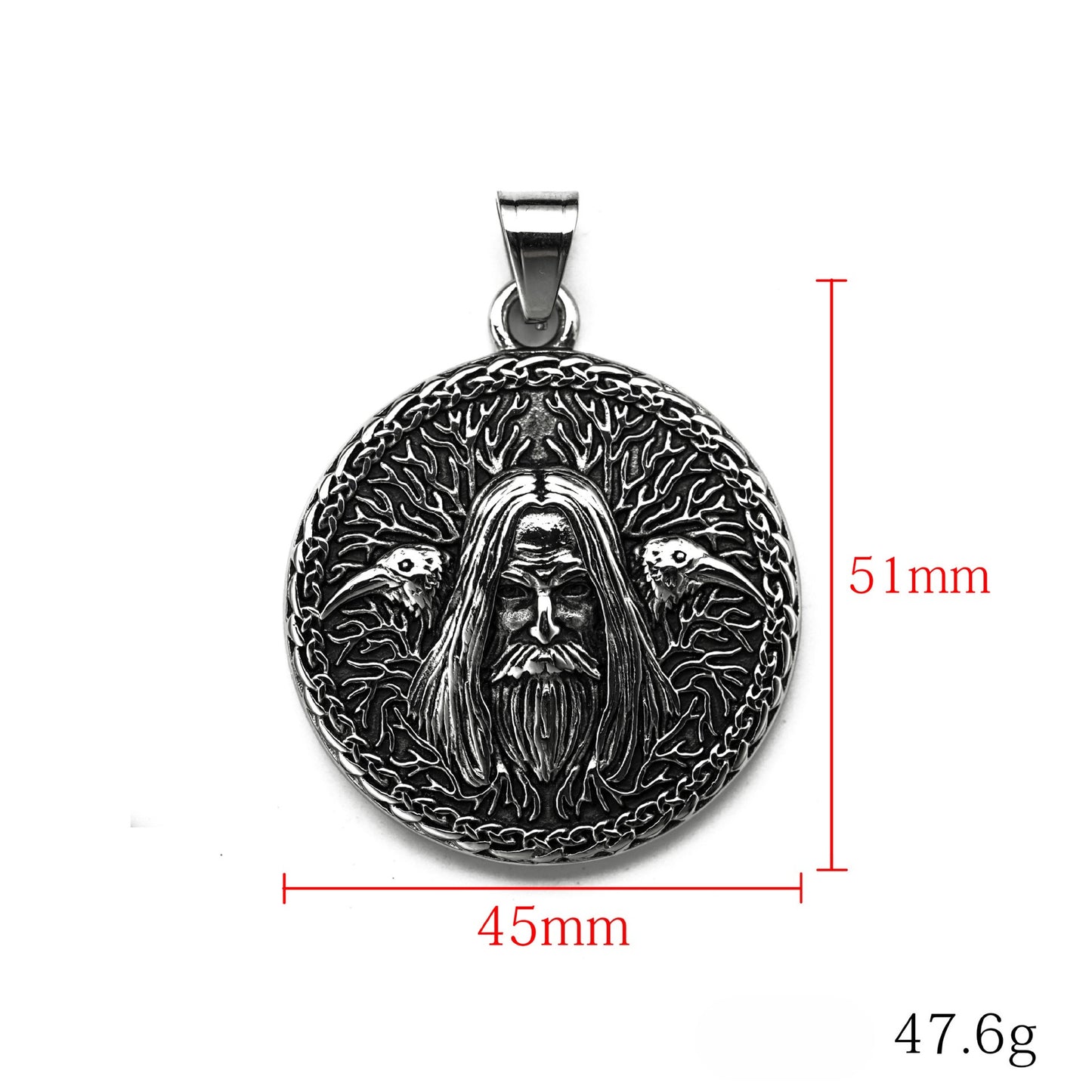 Steel Necklace - Vintage Nordic Viking Pendant