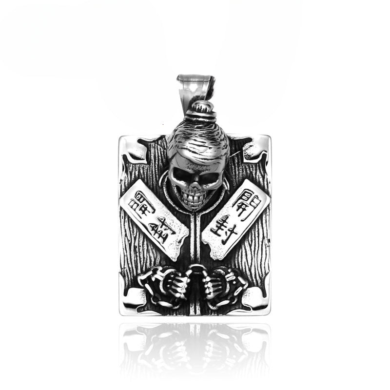 Retro-Inspired Titanium Steel Pendant for Men - Unique Creative Accessories from Europe and the USA