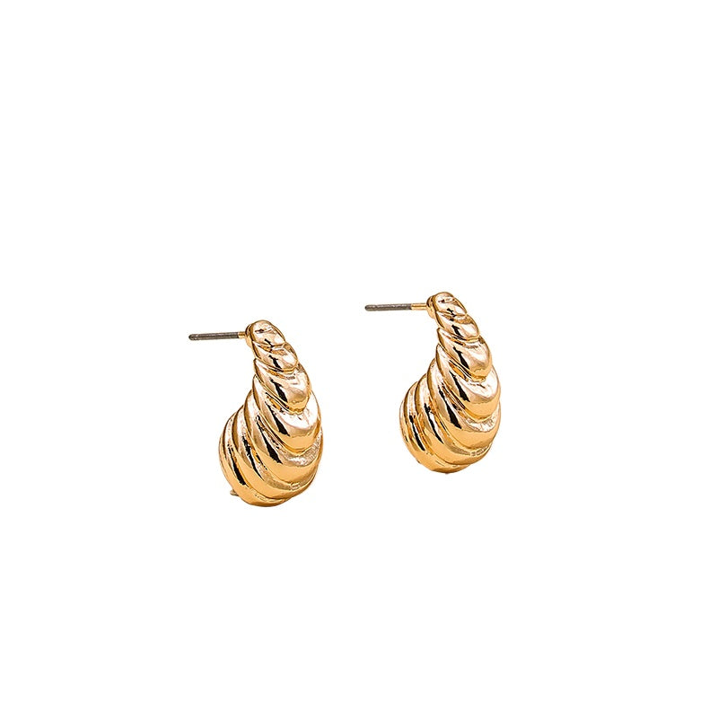 Spiral Metal Small Ladies Earrings - Vienna Verve Collection