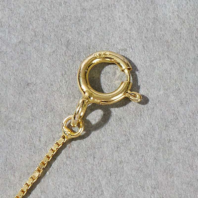 S925 Silver Plated 14K Gold Mother of Pearl Heart Chain