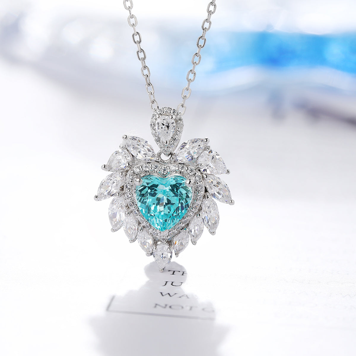 1.77 Carat Heart-Shape Lab Grown Gemstone Pendant Necklace