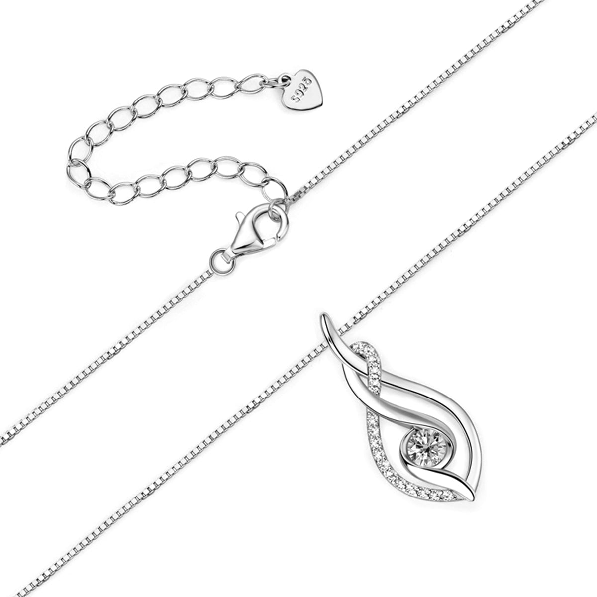 S925 Silver Plated 18K Gold 0.45 Carat Moissanite Necklace