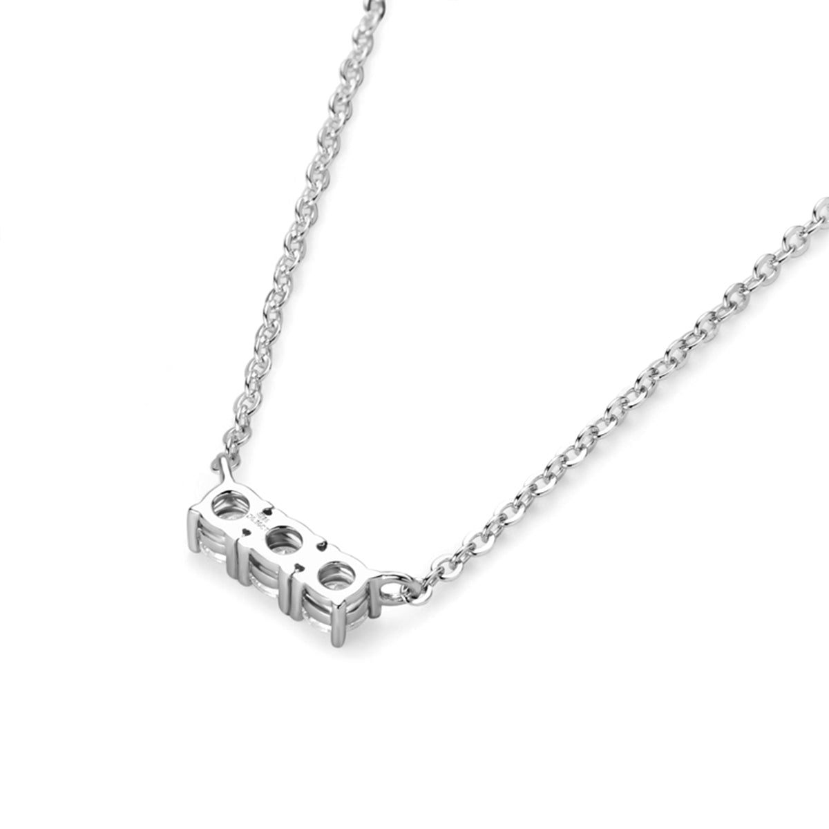 0.3 Carat Moissanite S925 Silver Plated 18K Gold Necklace
