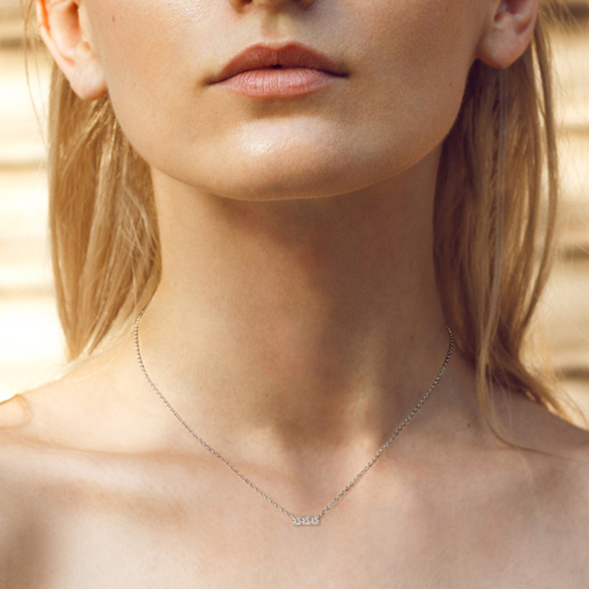 0.3 Carat Moissanite S925 Silver Plated 18K Gold Necklace