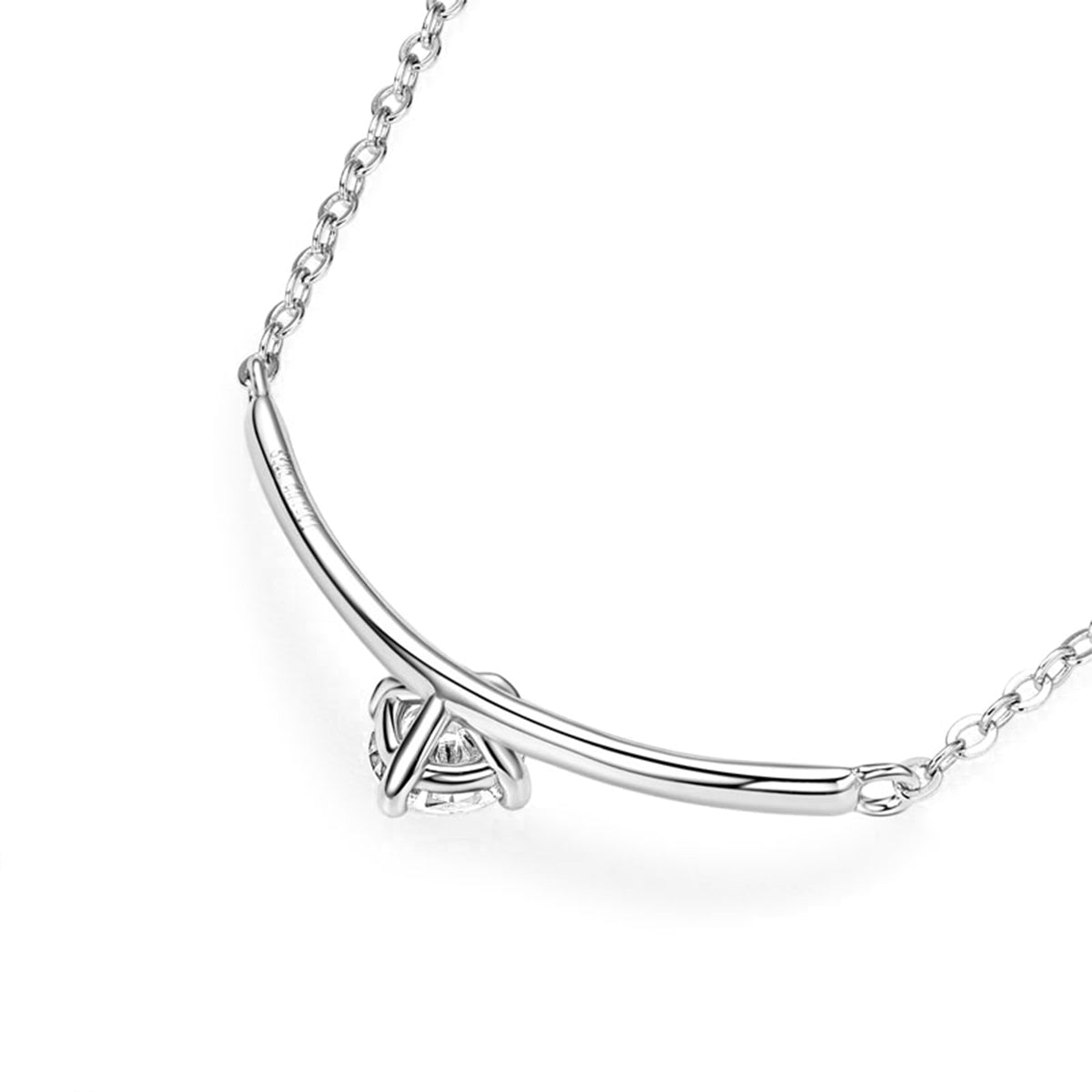 S925 Silver Plated 18K Gold Moissanite Collarbone Chain