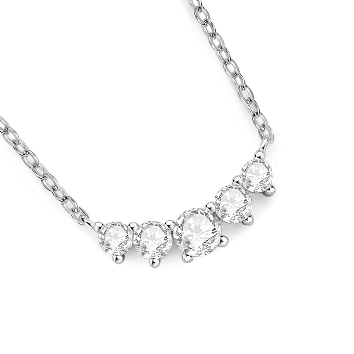 S925 Silver Plated 18K Gold Moissanite Collarbone Chain