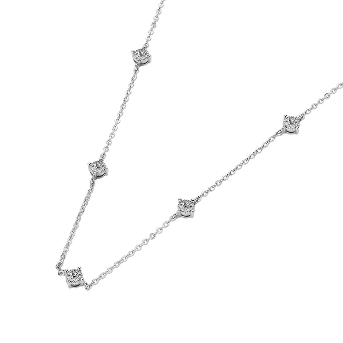 S925 Silver Plated 18K Gold Moissanite Starry Sky Necklace