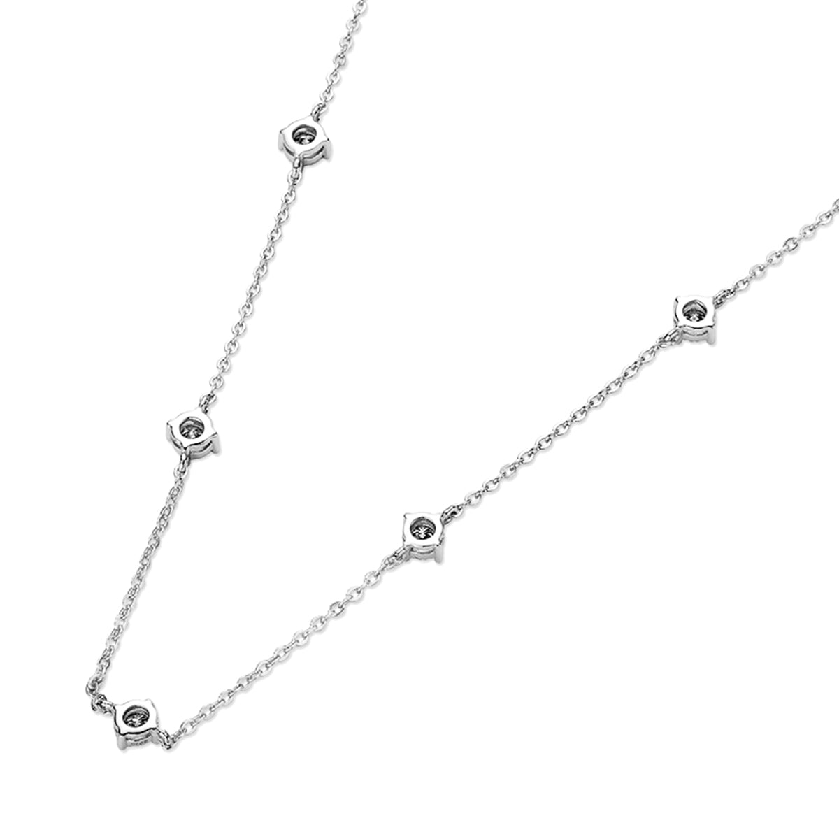 S925 Silver Plated 18K Gold Lucky Clover Moissanite Necklace