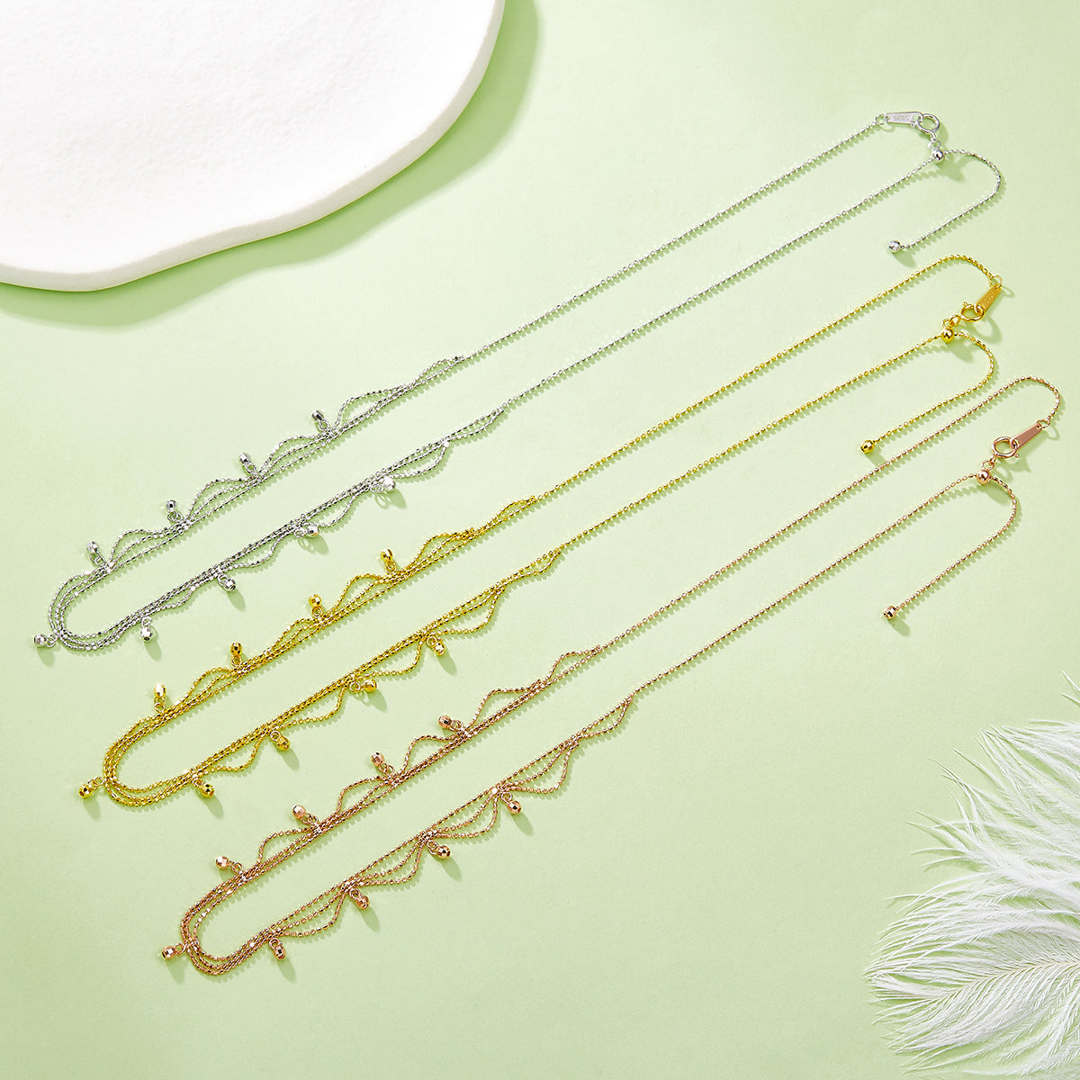 Planderful S925 Silver Necklace Palace Style Woven Lace Italian Craftsmanship for Elegant Women