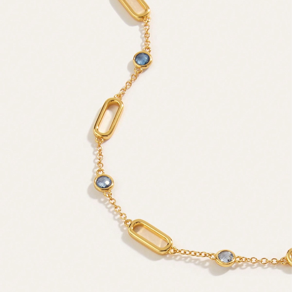 Planderful Spinel Bracelet S925 Silver Plated Gold Colorful Stones For Her Everyday Genie