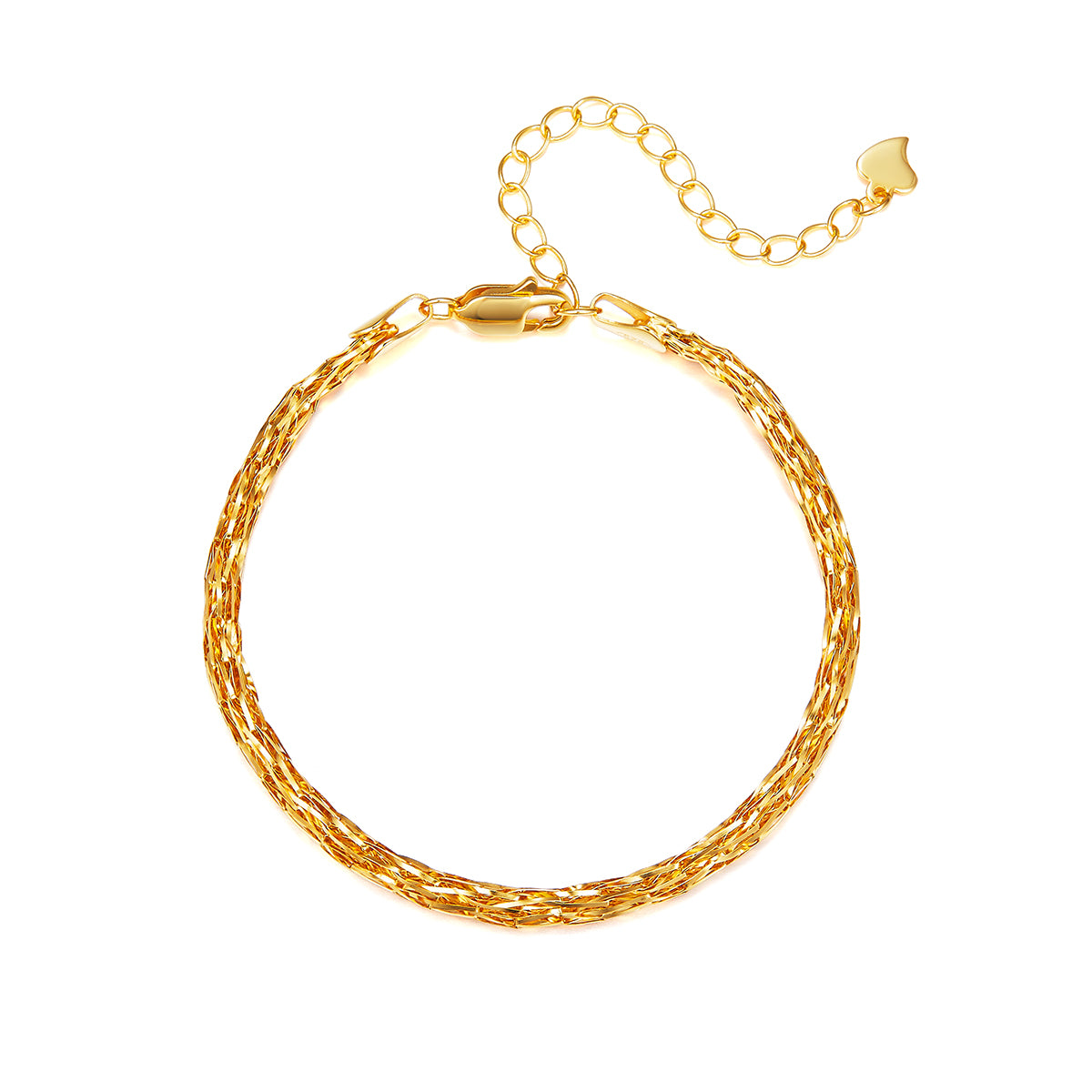 Planderful S925 Silver Plated Woven Bracelet Everyday Wear