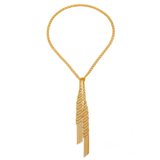 Planderful S925 Silver Plated Italian Lace Necklace Long 100cm For Elegant Women Vienna Verve