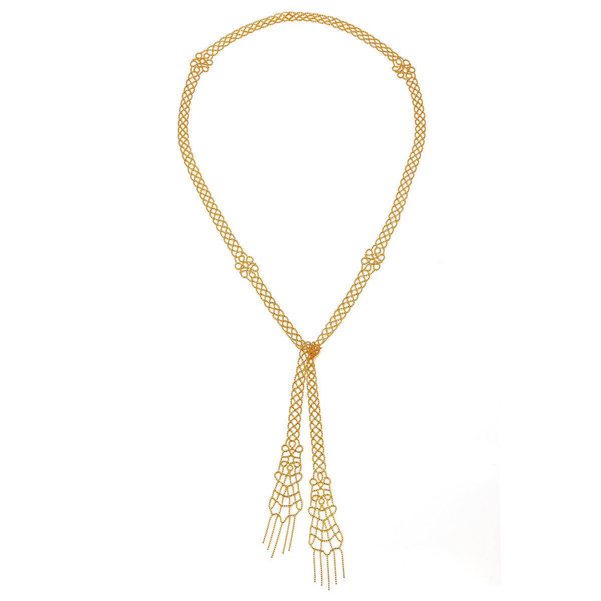 Planderful S925 Silver Plated Lace Necklace 100cm Long Chain Elegant Flower Pattern for Women