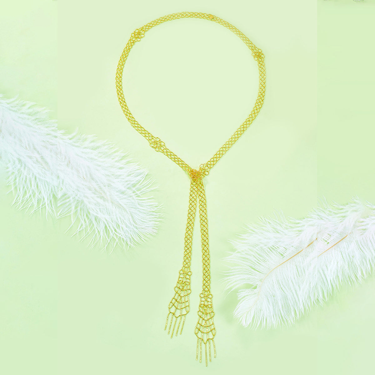 Planderful S925 Silver Plated Lace Necklace 100cm Long Chain Elegant Flower Pattern for Women