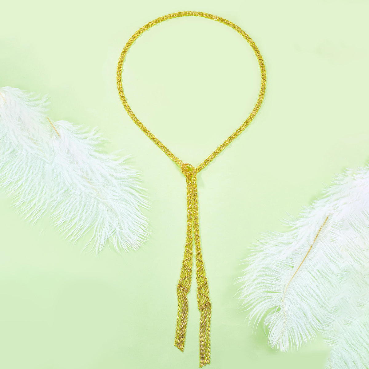 Planderful S925 Silver Plated Italian Lace Weaving Wave Long Necklace 100cm Vienna Verve For Women Gift