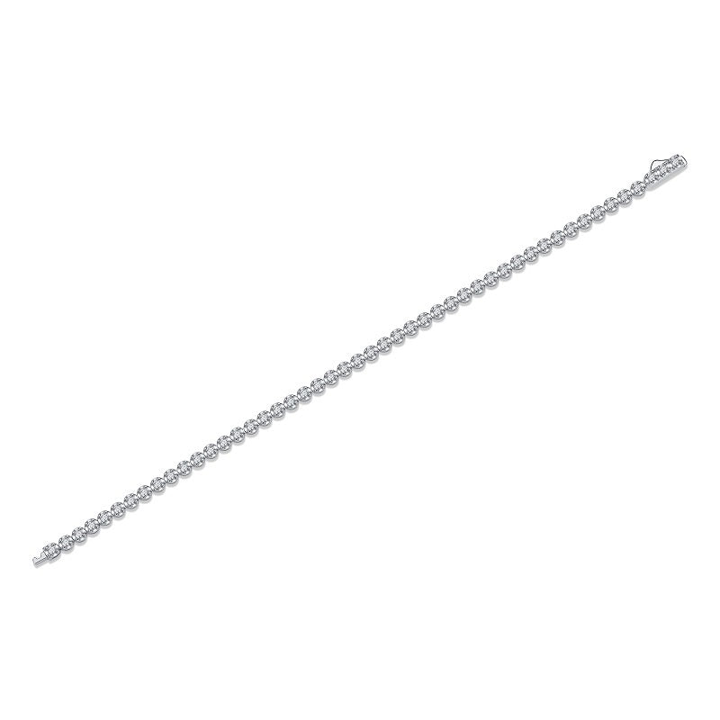 Planderful Moissanite Tennis Bracelet 1.41CT S925 Silver Plated Platinum Exquisite Sparkle For Her Gift