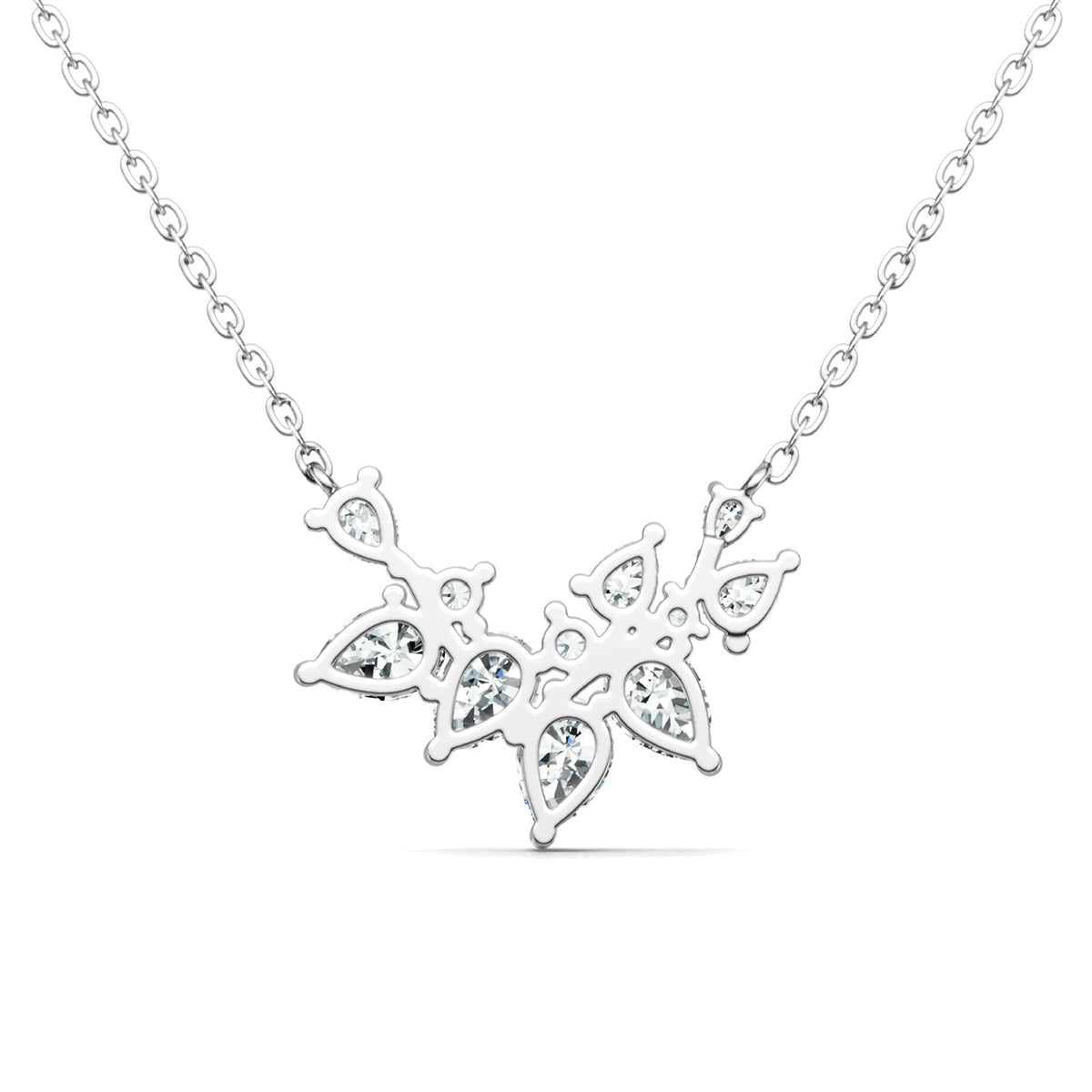 Planderful Moissanite Pear Necklace 3.21ct For Women