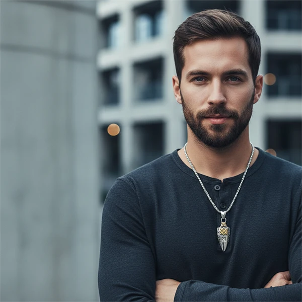 Norwegian Nordic Viking Rune Men's Pendant Necklace Accessories