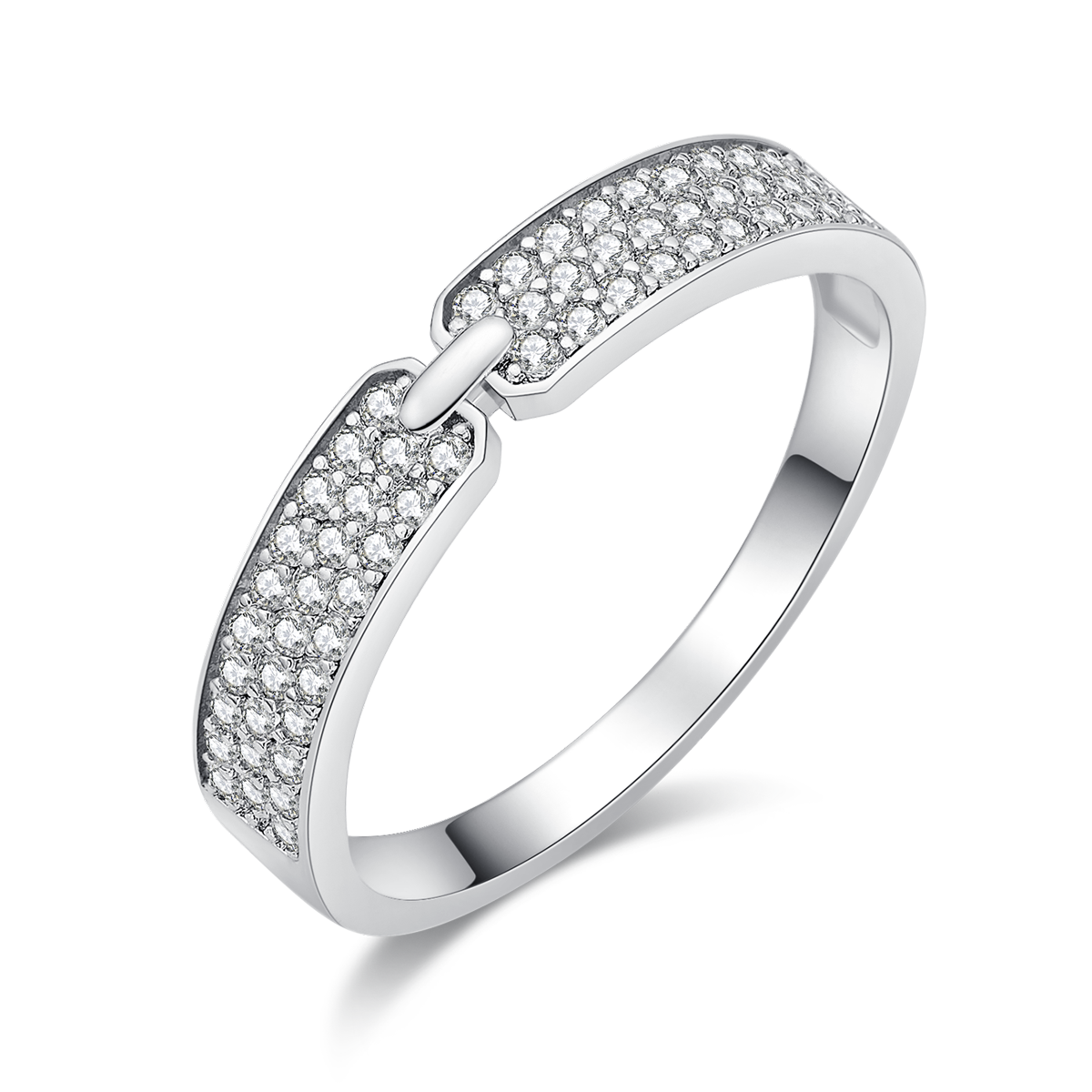 Half Eternity Moissanite Band Ring for Women