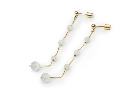 Planderful Mercury Drop Earrings - Golden Drop Earrings for Women