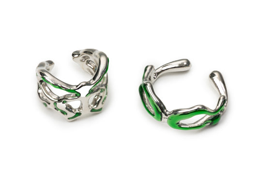 Planderul Silver Monster Ear Clips