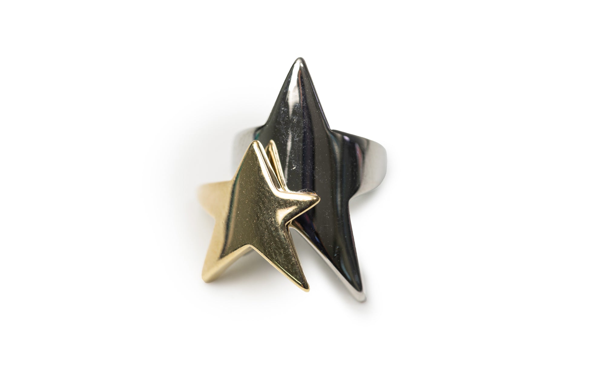 Planderful Starry Ear Clip - Silver and Golden Ear Clip (Only One Not In Pair)