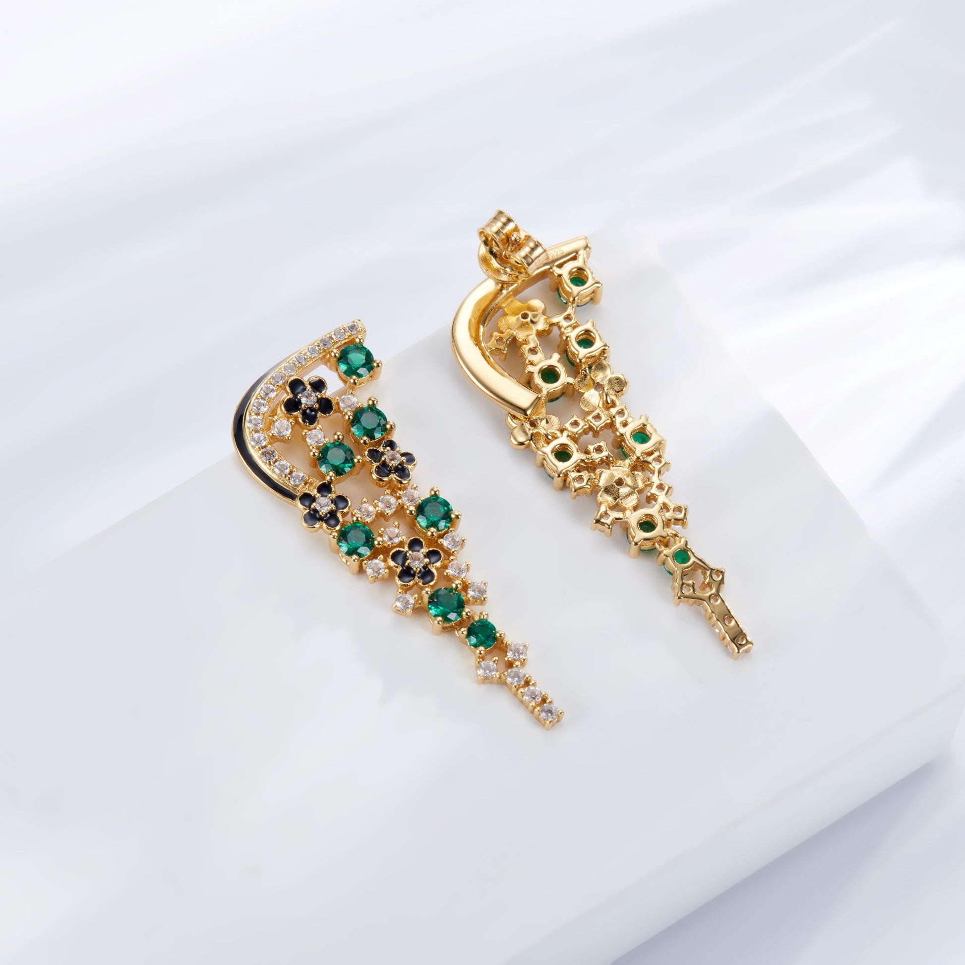 (Gold Colour) Fantasy Wings Enamel Earrings for Women