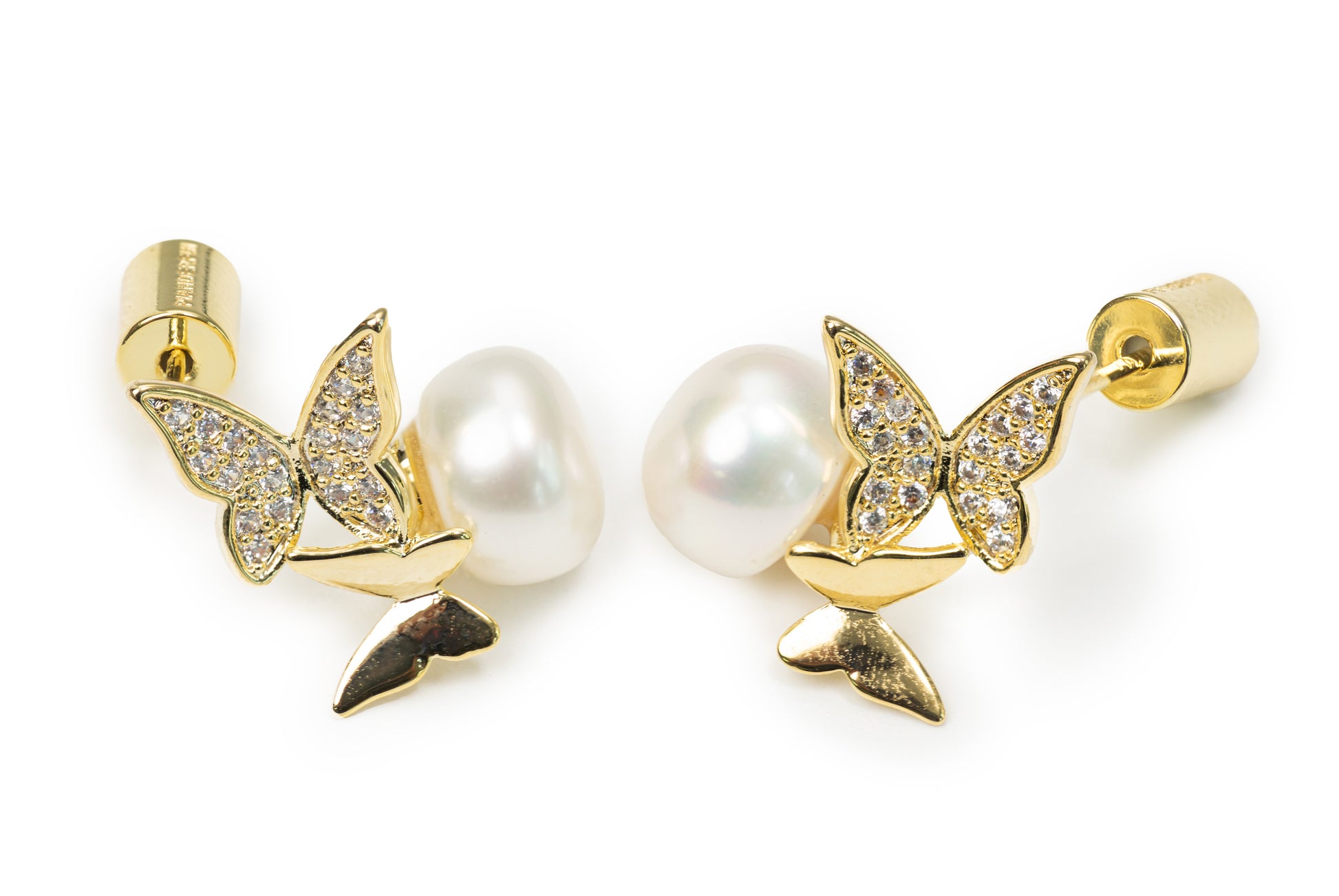Planderful Butterfly Buddies Drop Earring - Golden Drop Earrings for Women