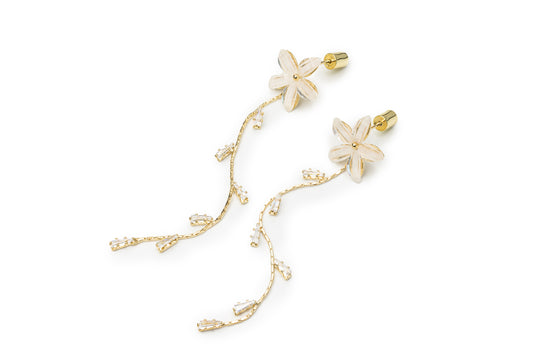 Mystery Garden Drop Earrings - Golden Drop Earrings for Women