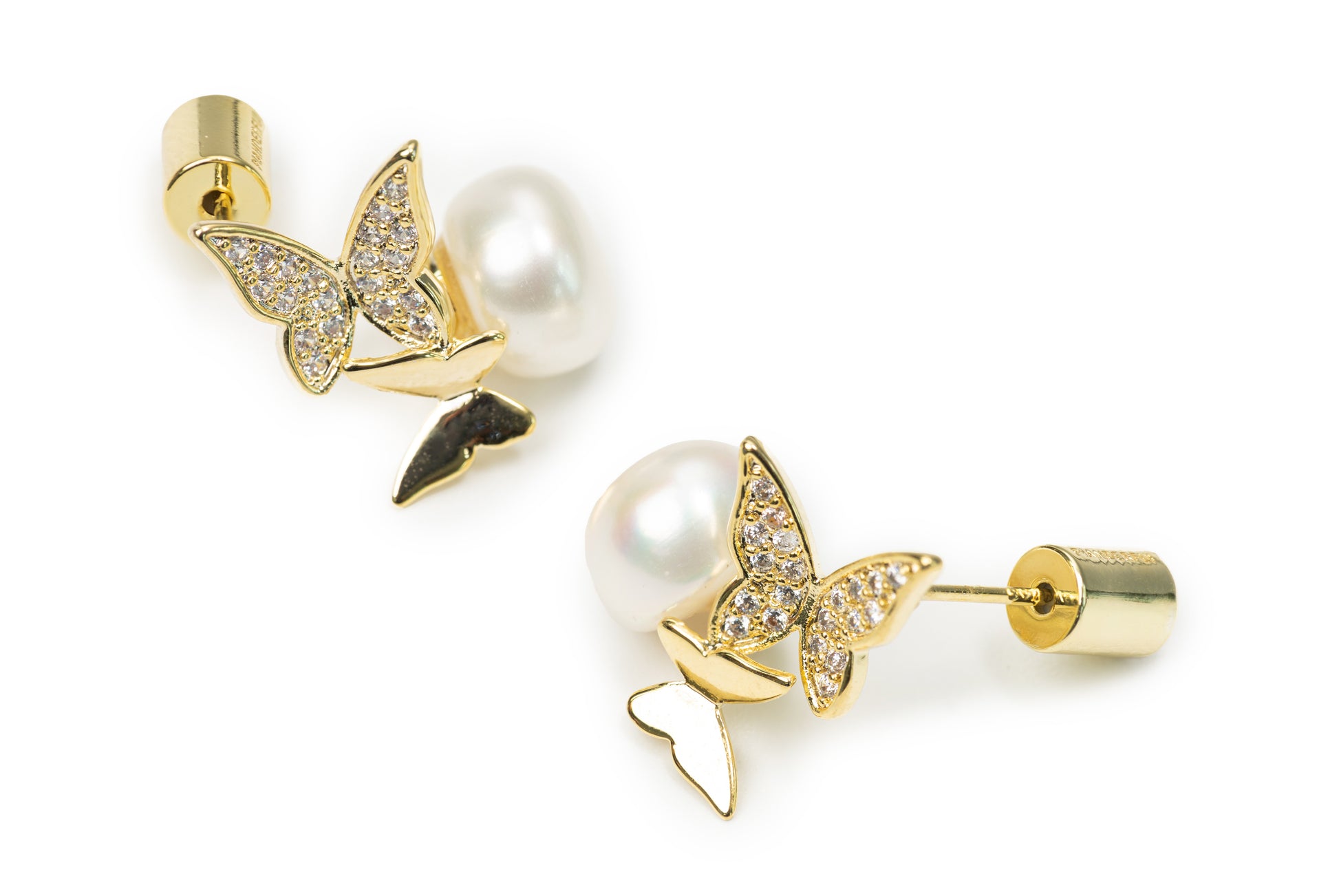 Planderful Butterfly Buddies Drop Earring - Golden Drop Earrings for Women