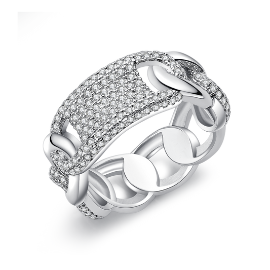 Luxury Full Eternity Moissanite Band Ring for Women