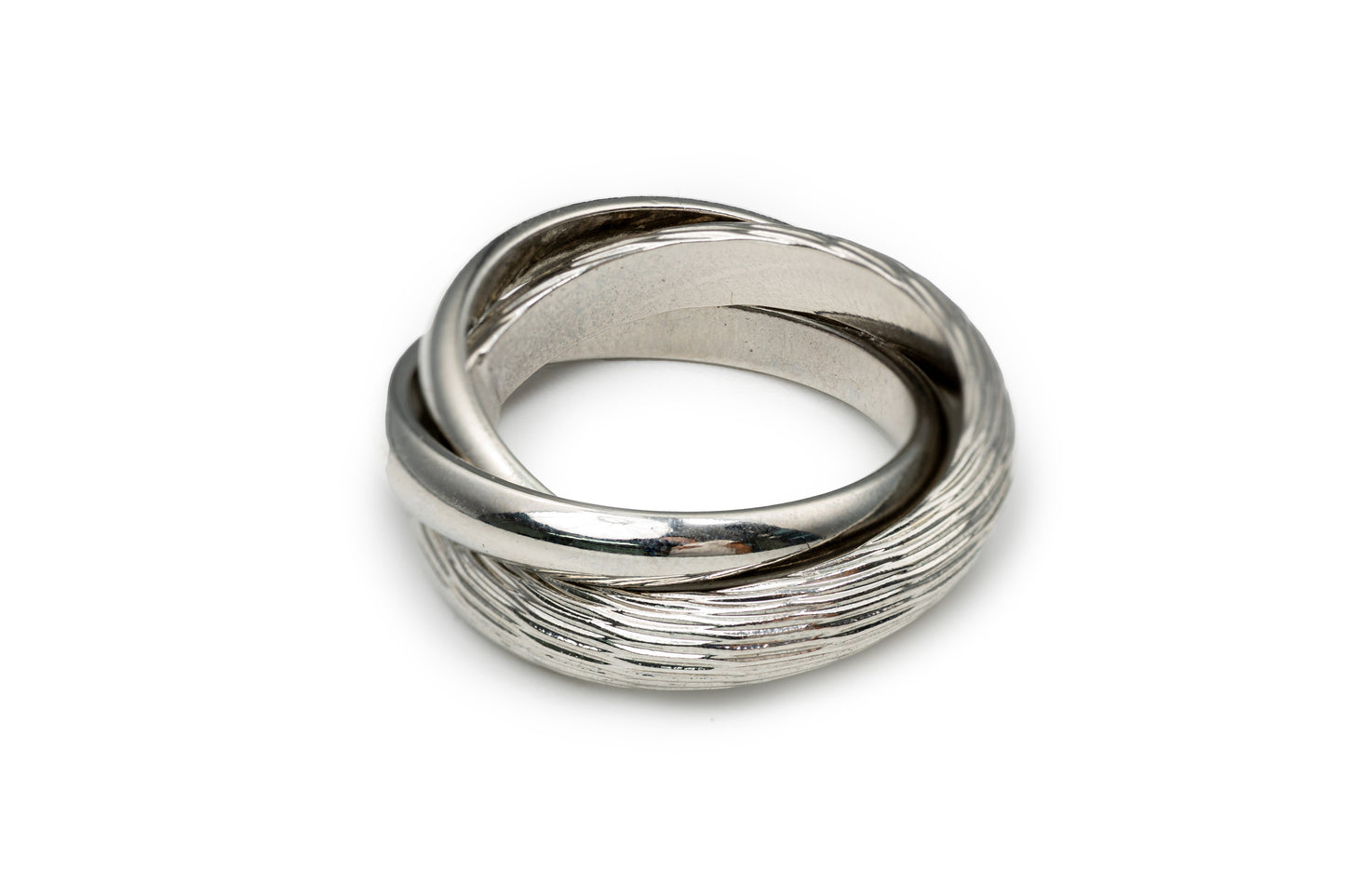 Steel Trinity Ring - Silver Ring for Women
