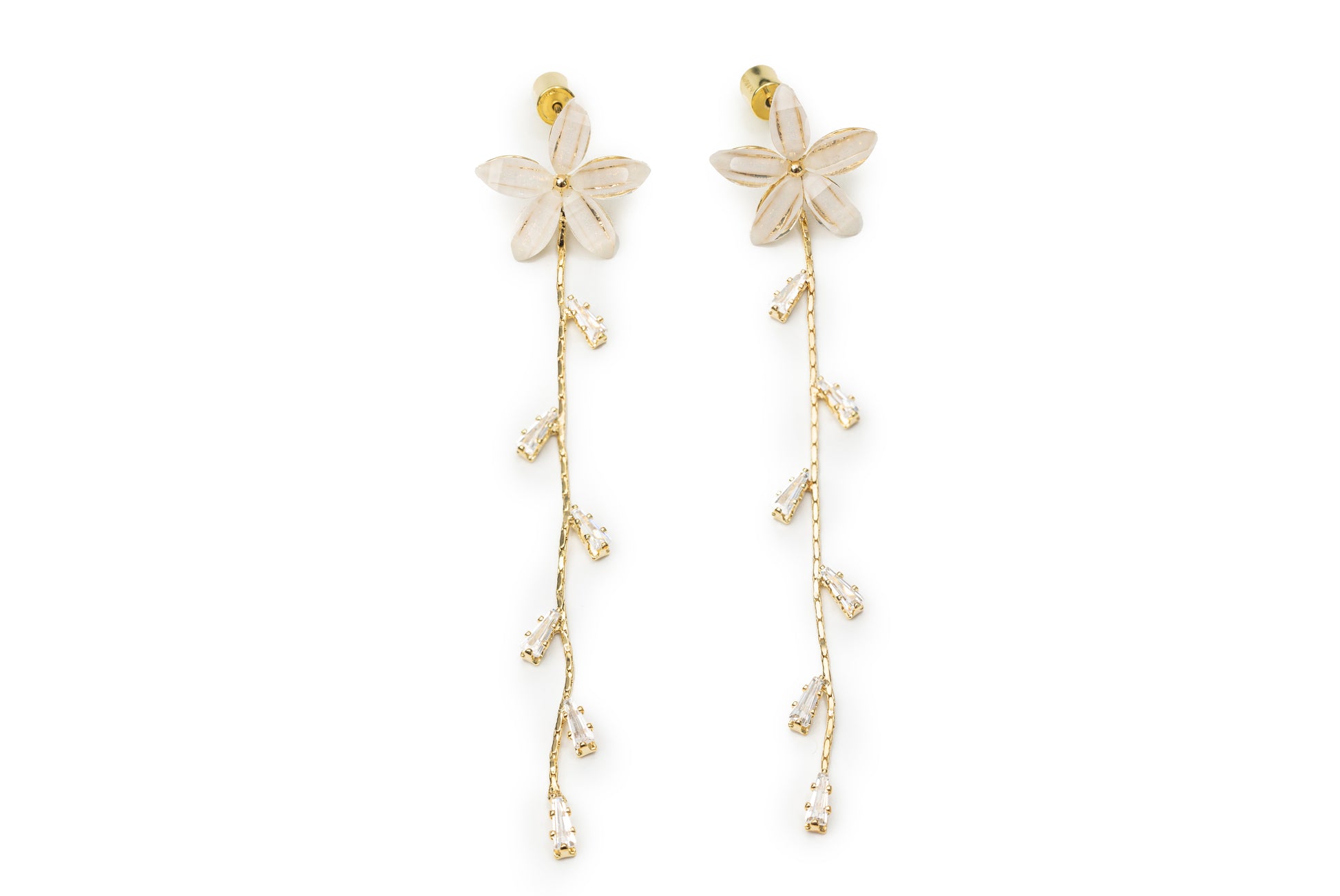 Mystery Garden Drop Earrings - Golden Drop Earrings for Women
