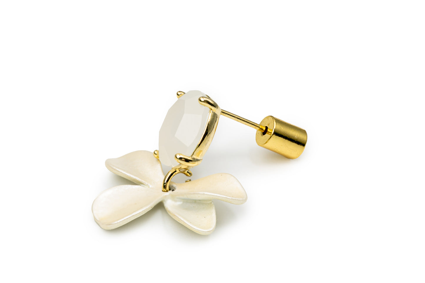 Opal Flower Drop Earrings - Golden Drop Earrings for Women
