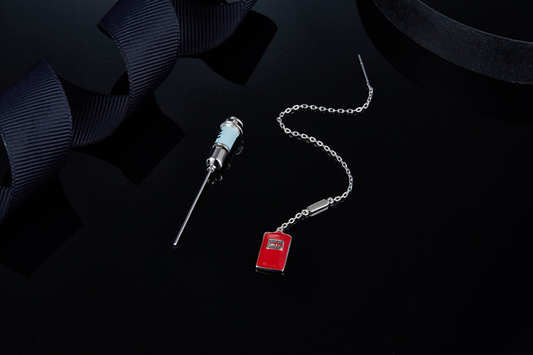 (Two Colours)  Syringe Enamel Studs and Drop Earrings for Women
