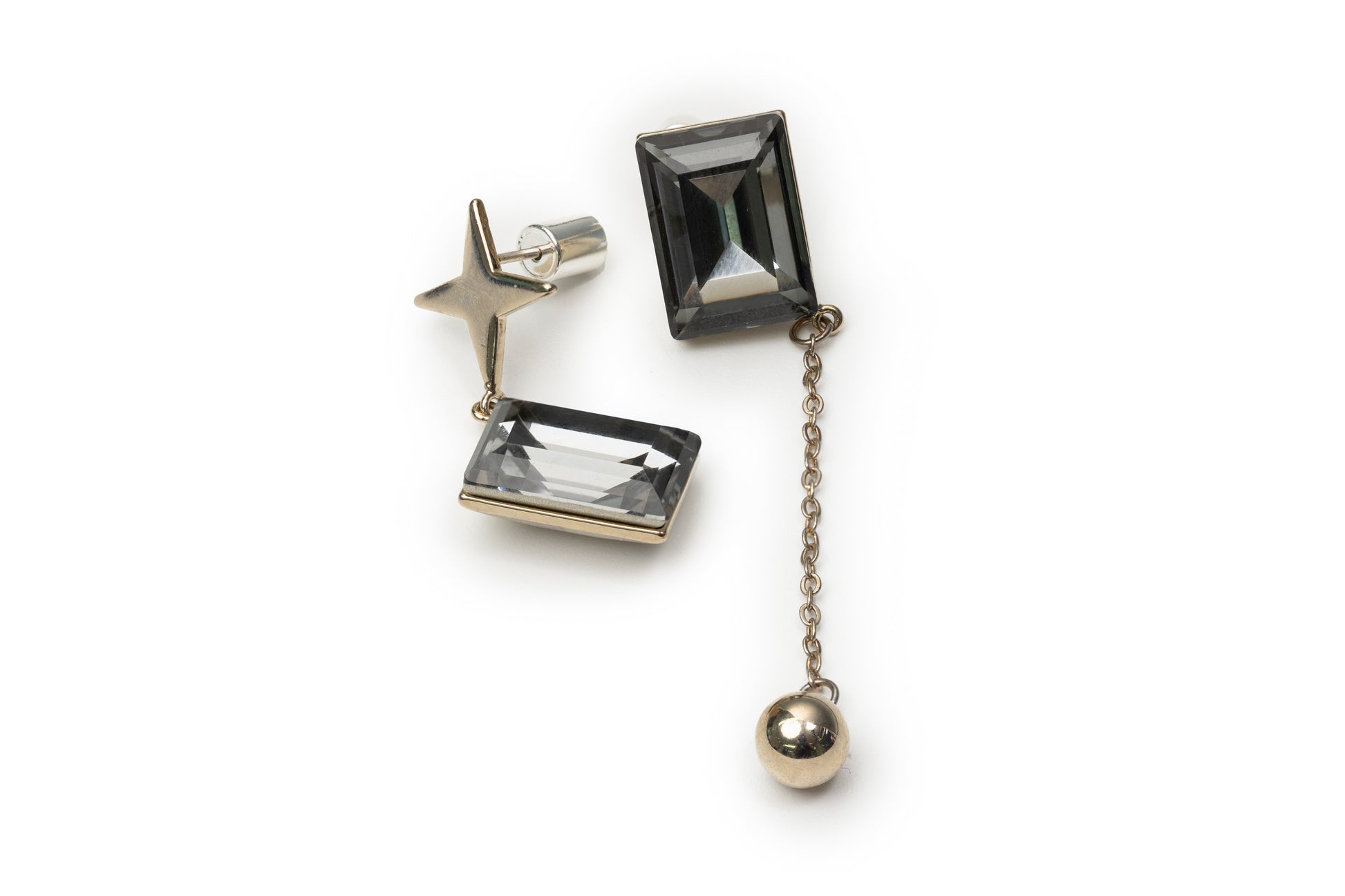 Planderful Meteorite Drop Earrings - Golden Drop Earrings for Women