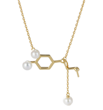 Molecule Structure Pearl Necklace