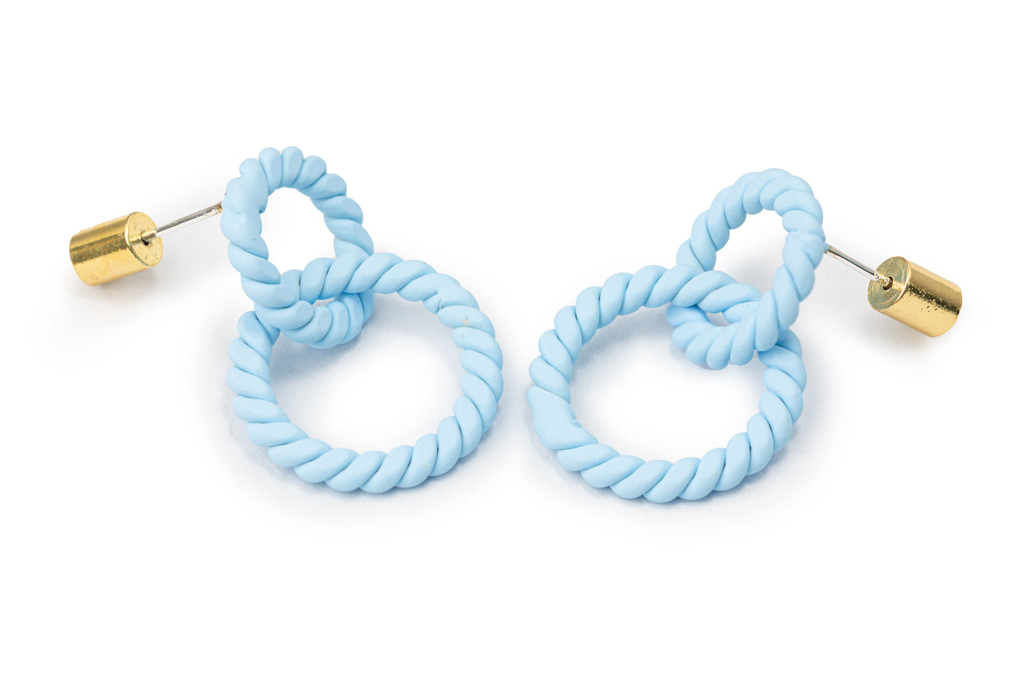 Ocean Blue Loops Drop Earrings