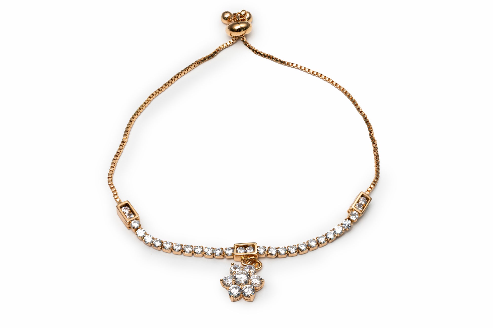 Golden Zircon Bracelet for Women