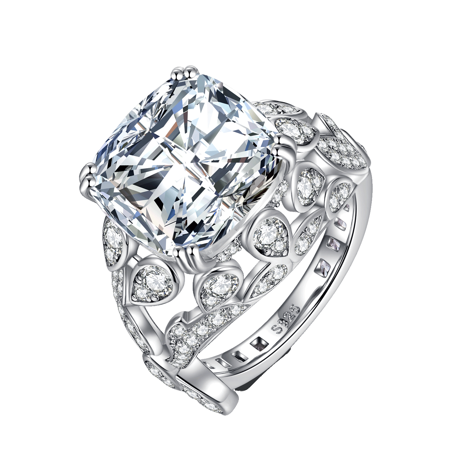 Complex Moissanite Vine Engagement Ring – Planderful Shop