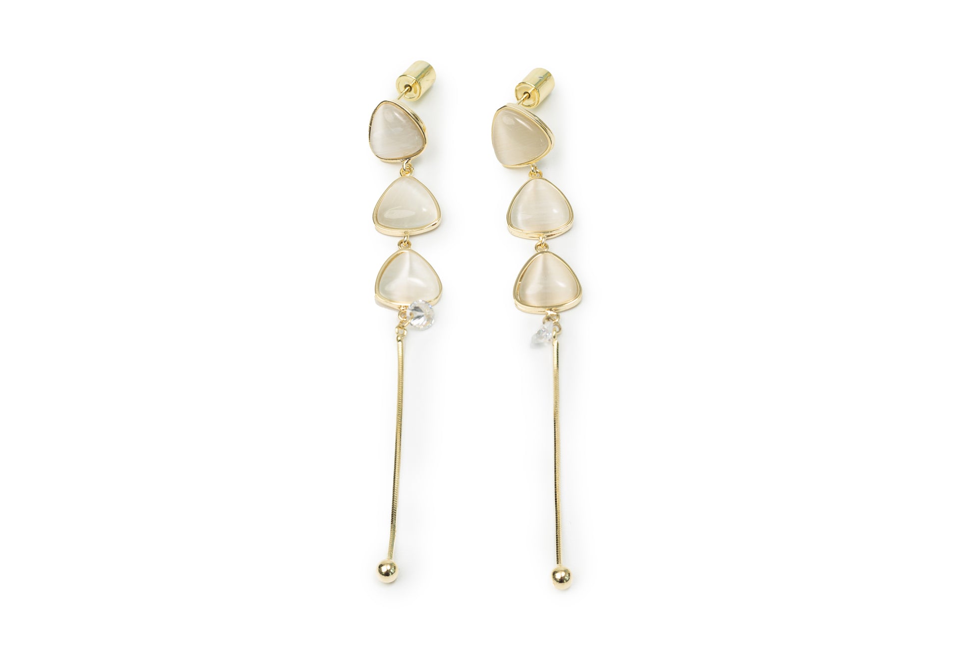 Golden Drapes Drop Earring - Golden Drop Earrings for Women