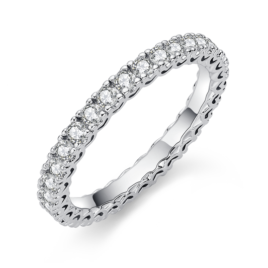 Full Eternity Moissanite Band Ring for Women