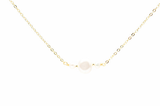 Golden Round Necklace for Women 