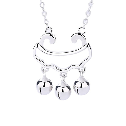 Life Lock Pendant Silver Necklace for Women