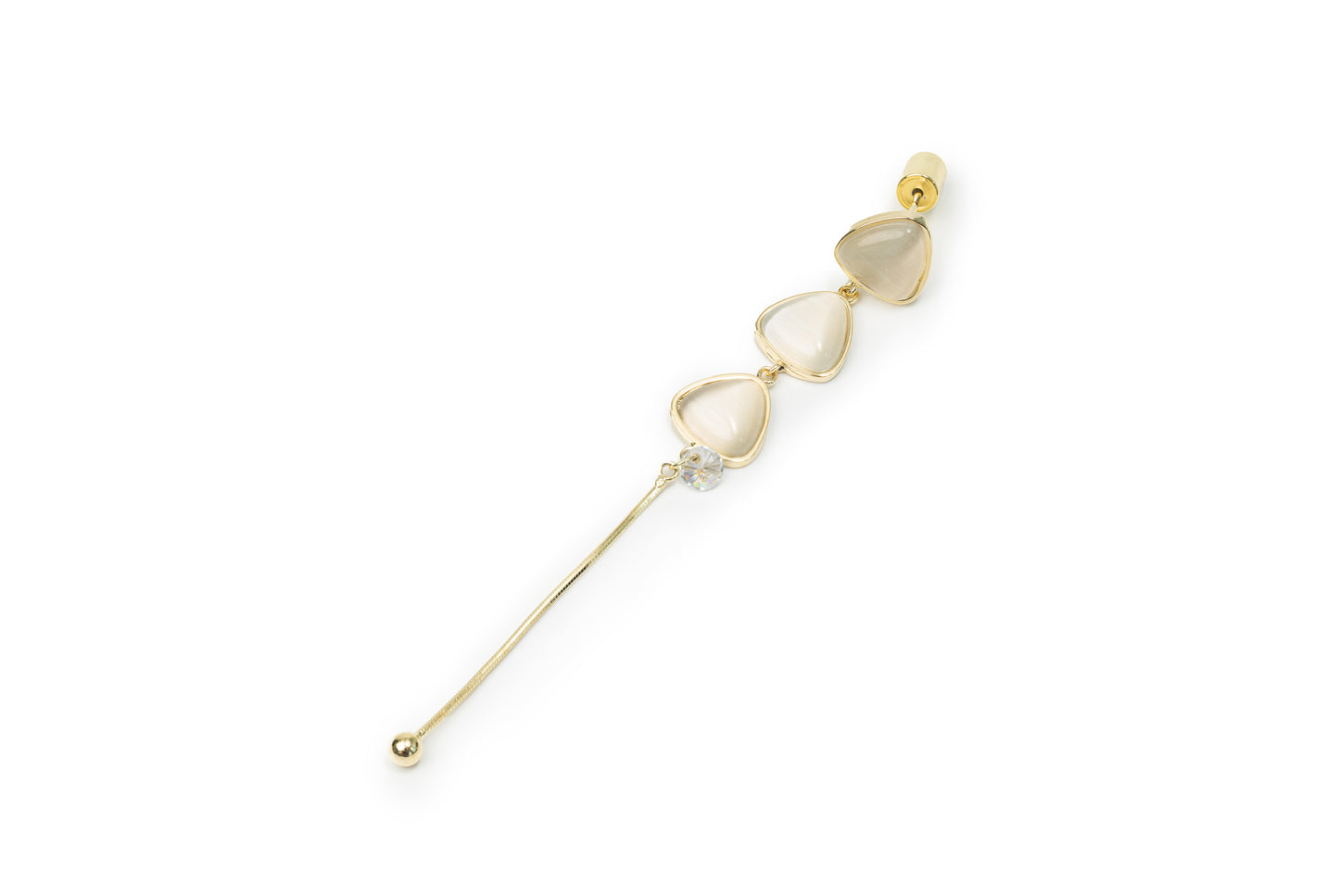 Golden Drapes Drop Earring - Golden Drop Earrings for Women